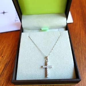Diamond cross pendant